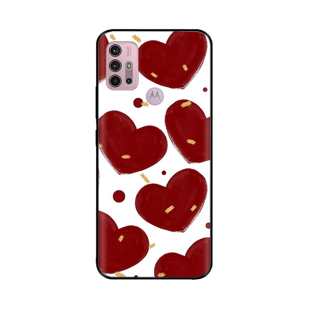 For Motorola Moto G20 Case XT2128-1 XT2128-2 Cover Cute Cartoon Painted Soft Silicone Phone Case For Moto G10 G30 G20 G60 Capa
