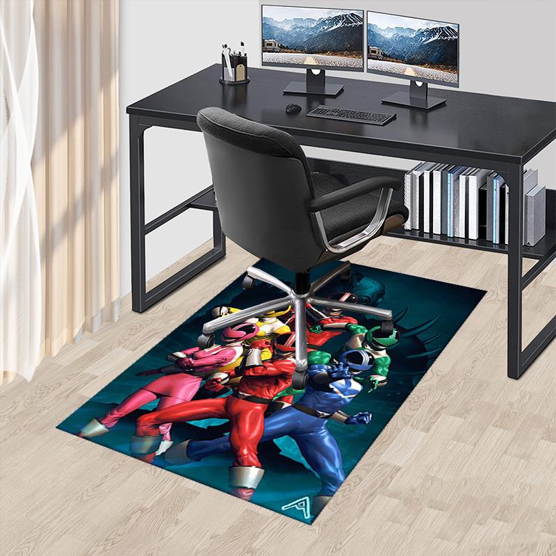 

1pc Power Rangers Red Ranger Chair Mat: Anime Cartoon Design, Non-Slip Carpet for Office, Home Decor, Living Room, Bedroom, Game Room - Perfect Gift f 60cm by 90cm