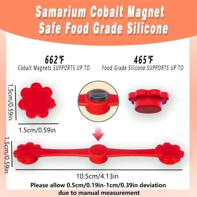 4PCS Air Fryer Magnets Set for Parchment Paper Air Fryer Liner Magnet Silicone Buckle High-temp Resistant Air Fryer Accessories