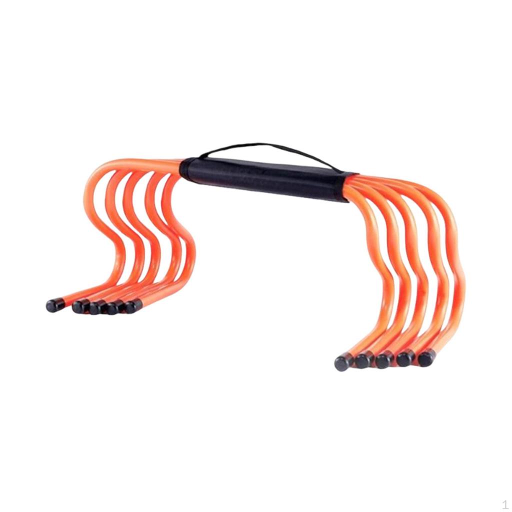 5Pcs Agility Training Hurdles Obstacles, 6 Inch Multipurpose Speed Hurdles, Equipment for