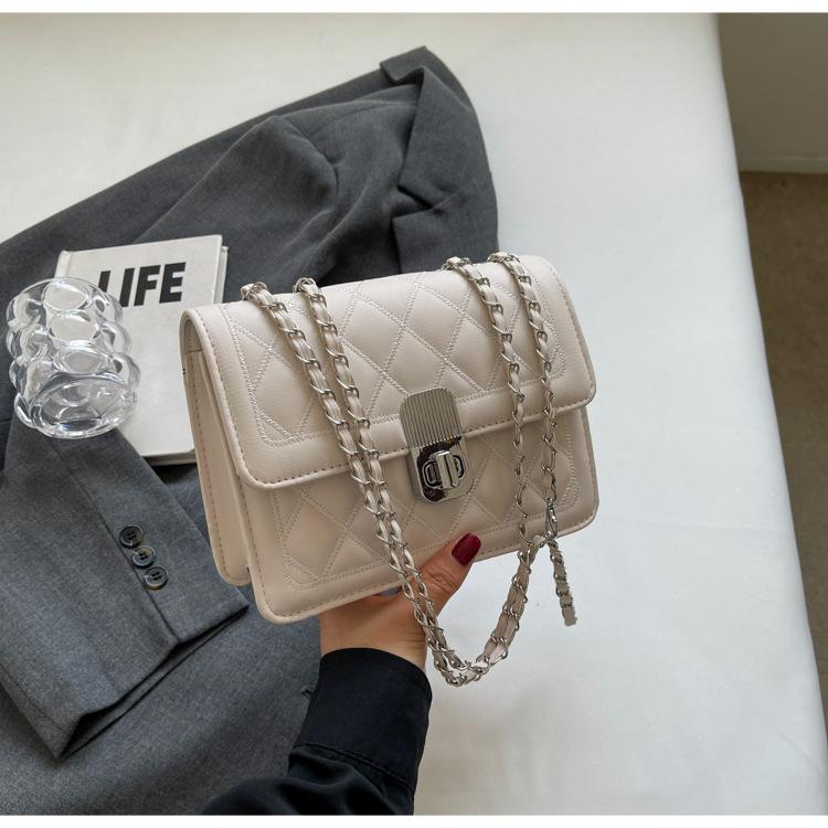 Premium diamond small bag 2025 new women's bag fashion versatile messenger bag small fragrant wind chain commuter shoulder bag