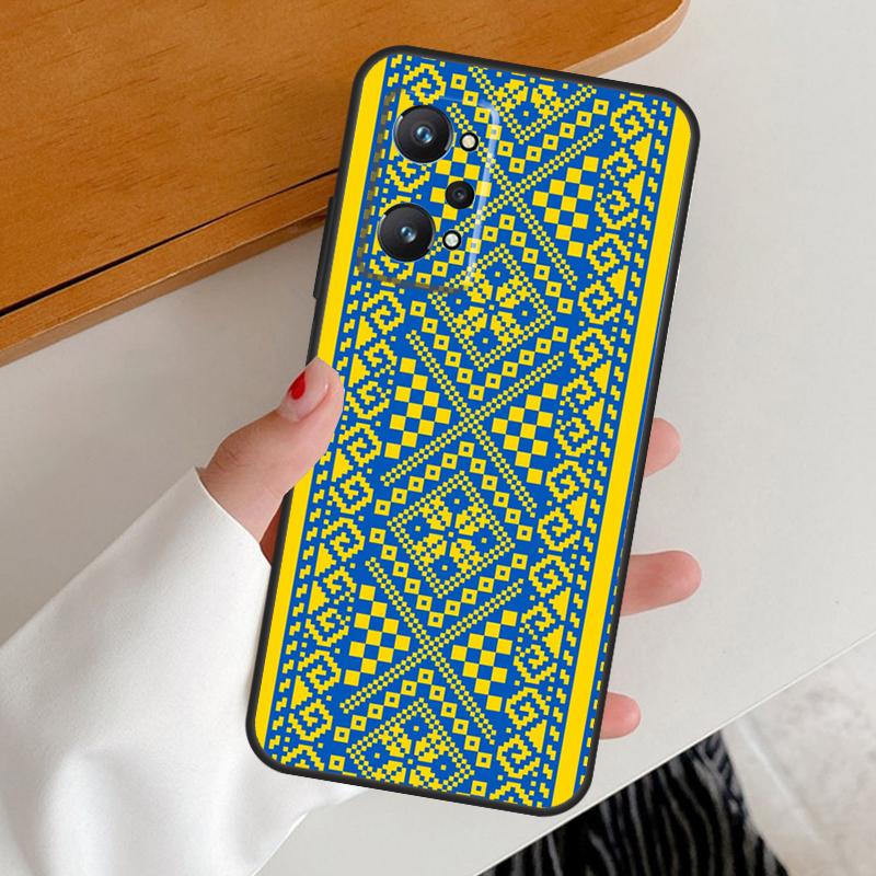 Ukraine Ornament Pattern For Realme C53 C51 C55 C67 C30 C31 C33 C35 C21Y C25s GT5 9 10 11 12 Pro Plus GT Neo 6 Case