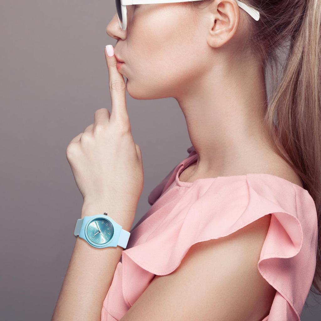 Silicone Watch Women Cute Waterproof Fashion Analog Quartz Watch Accessory - Birthday Christmas Children's Day Gift