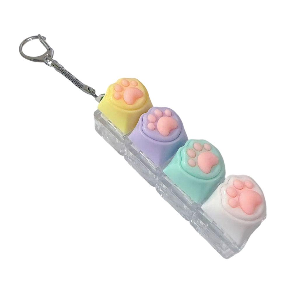 Clicker Keychain With Led Light Cat