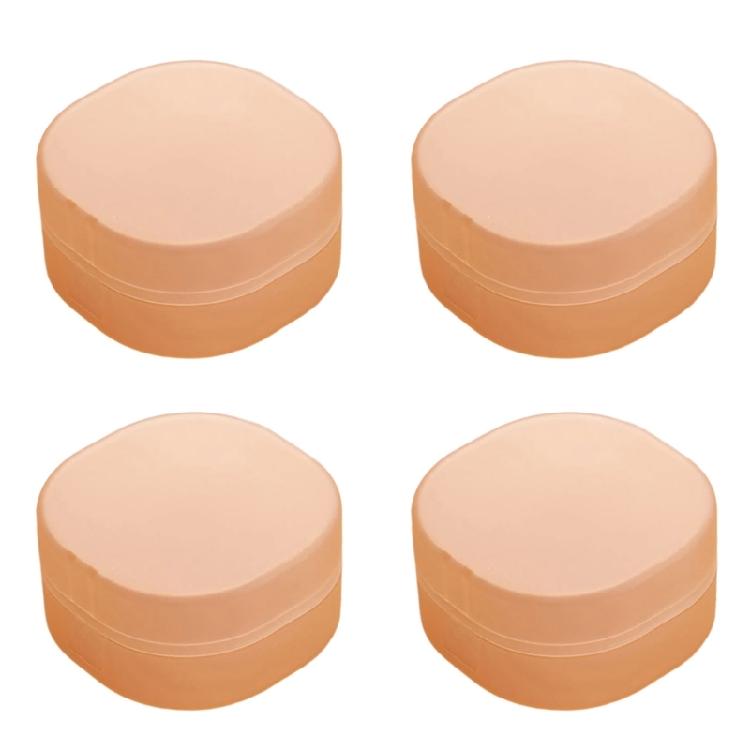 Square Shape Makeup Cotton Dispenser Plastic Storage Box Clear Compact Design Secure Closure For Vanity Countertop Organization