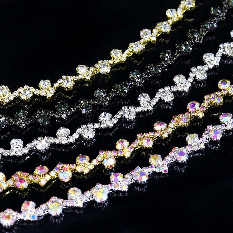 Chain DIY Drill Chain, Clothing Accessories, Hand Sewn Drill Claw Chain, Accessories, Rhinestone Chain