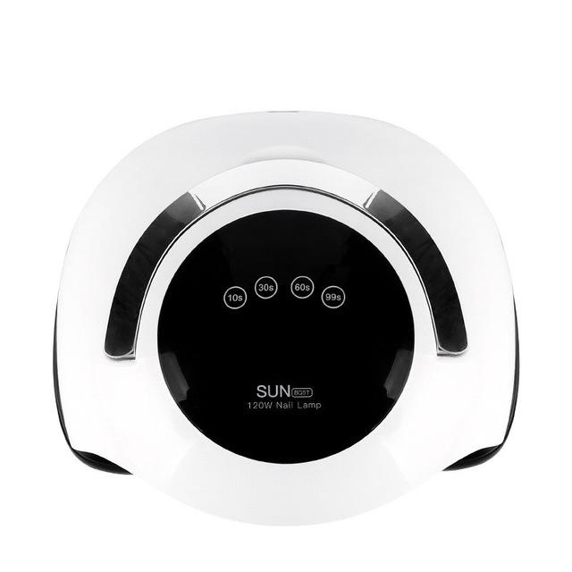 

120 Вт светодиодная УФ-лампа для ногтей, гелевые польские быстроотверждаемые сушилки для ногтей, автоматическое определение гелевого света для ногтей US белый