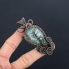 Hemimorphite Pendant, 999 Copper Wire Wrapped Gemstone Jewelry, Handmade Pendant, For Thanksgiving
