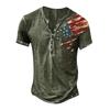 Men's Independence Day Printed Round-neck Short-sleeved T-shirt