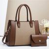 Latest Patchwork Mother Child Bag High Appearance Level Standard Color-blocked Handbag, Macaron Fashionable Classy Single-shoulder Bag, Crossbody