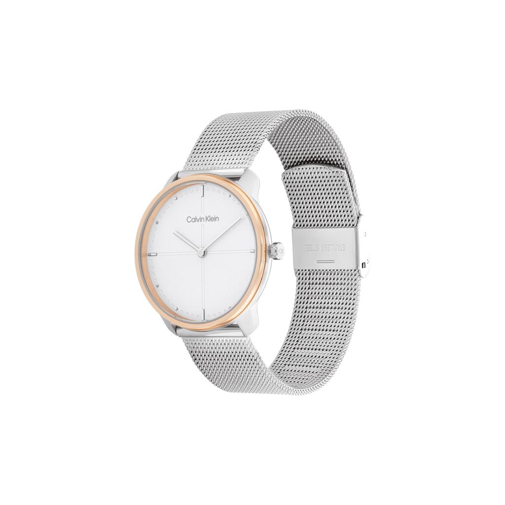 Calvin Klein Eternity Series Watch Quartz Movement Stainless Steel Bracelet White Dial Women watches Silver 25200157