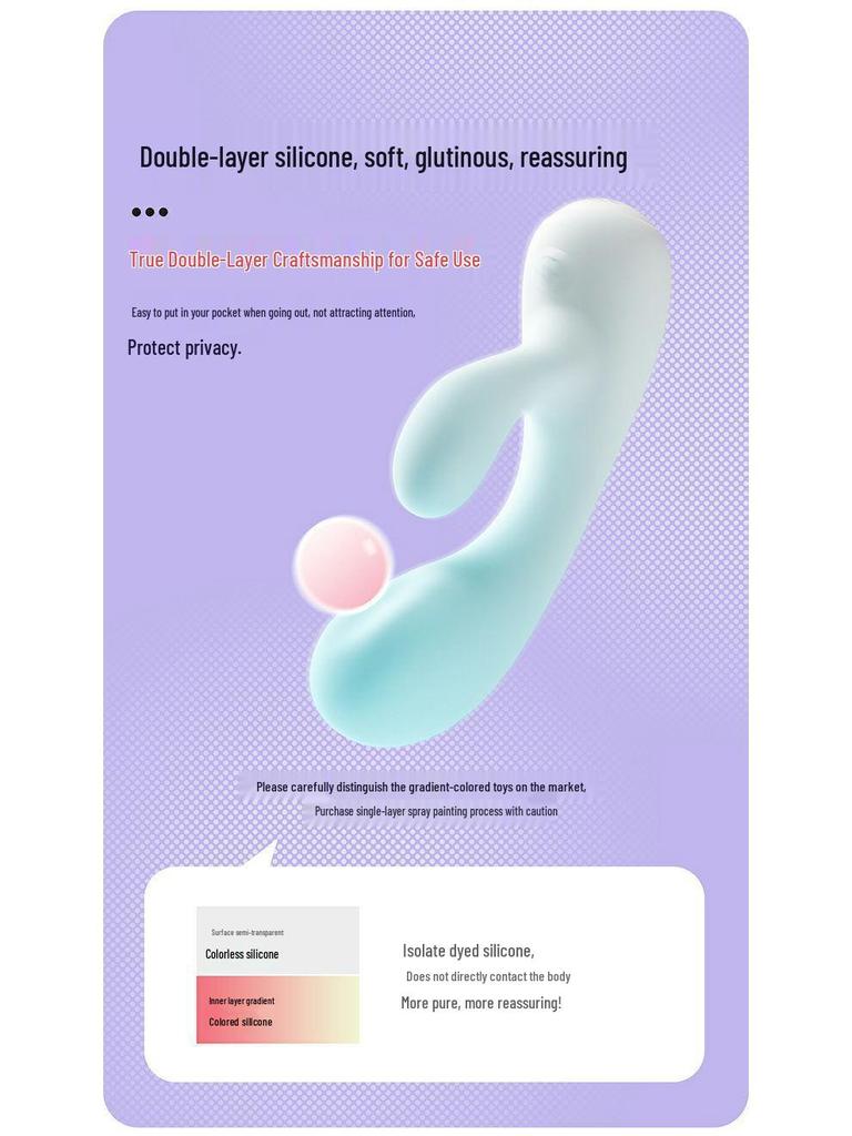Shy Sticky Chewy Dual Vibration Air Vibrator with App Remote Control for Women