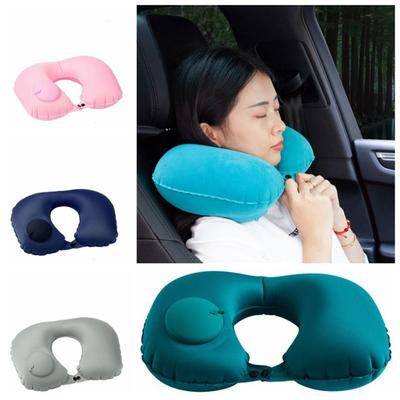 Super Light Automatic Air Inflatable Pillow Ring Folding U Shape Neck Cushion  Office Lunch Breaks