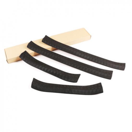 Black ABS Exterior Car Door Sill Cover Trim For Land Rover Defender 110 20-21