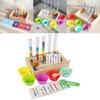 Wooden Color Sorting Tubes With Beads For Fine Motor Skills Development And Early Education