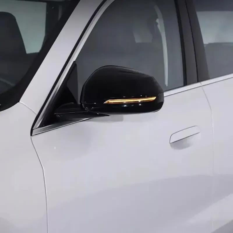 LHD For BMW X1 IX1 X2 IX2 U11 U12 U10  2024 Car Sticker Rearview Side Mirror Cover Wing Cap Exterior Door Case Trim Carbon