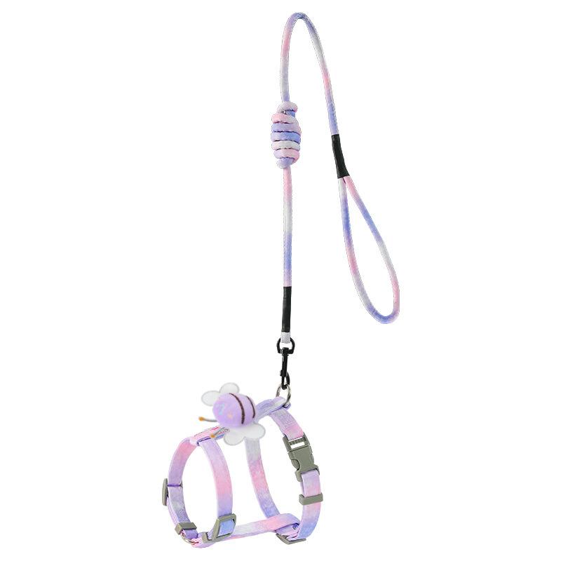 Wings Cat Rope I-shaped Cat Leash, Anti-break Free Walking Cat Rope Gradual Change Pet Leash Cat Supplies