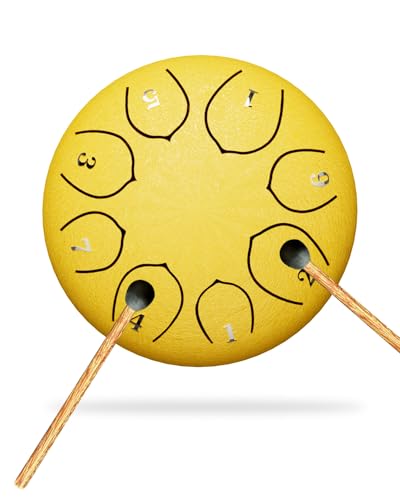 

Cossain Slit Drum, Tongue Drum, 8 Notes, Cute Mallets, Music Sheet Included, Meditation Drum, Ripple Drum, Metal Drum, Percussion Instrument, Yoga, Ze