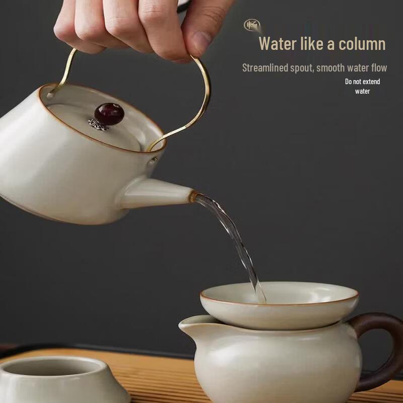 BiaoXing 2026 Ru Kiln Ceramic Kung Fu Tea Set