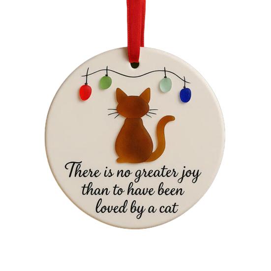 Sea Glass Art Animal Ornament Handmade Seaglass Dog Cat Memorial Hanging Ornaments Christmas Tree Pendant Keepsake Gift