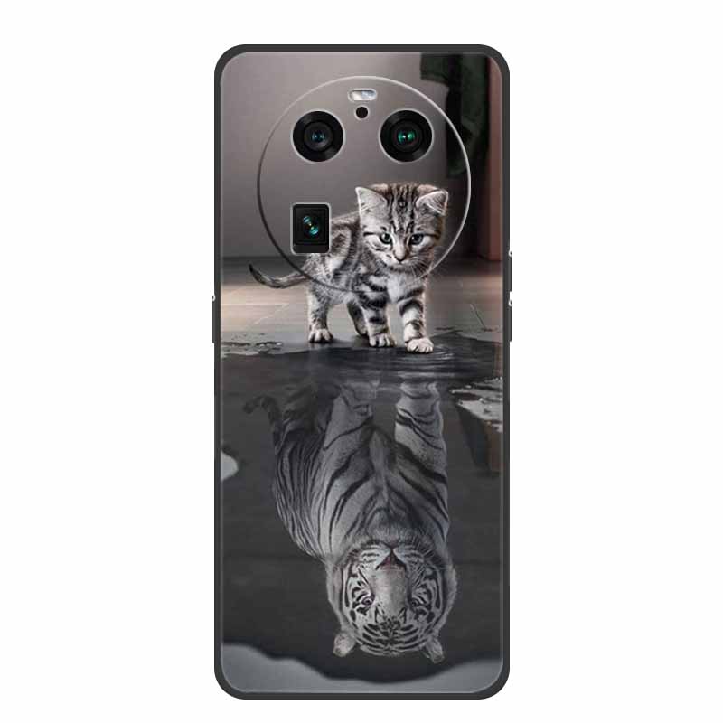 For Oppo Find X6 Pro Case Original Soft Silicone Shockproof Phone Back Cover Cases for Oppo Find X6 Pro 5G Cool Protector Shell