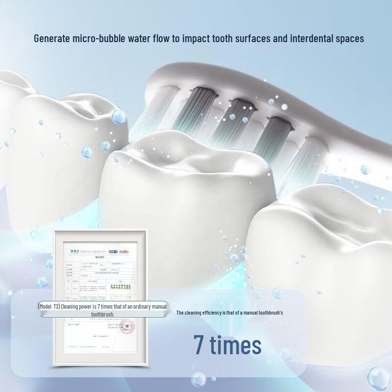 Shuke T3 Sonic Electric Toothbrush with 5 Modes CN plug (adapter included)