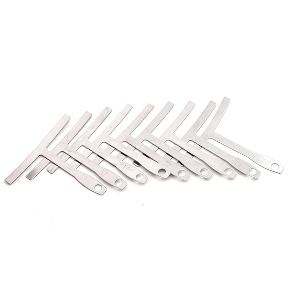 Silver Understring Radius Gauge For Guitar Bass Setup Premium Luthier Tools Kit
