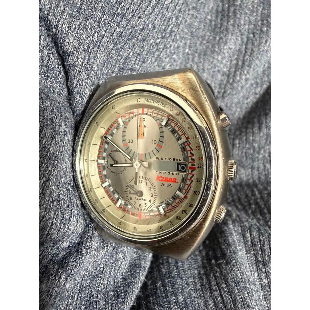 Редкие SEIKO ALBA K2000 Y182-7C10 Рабочий экземпляр