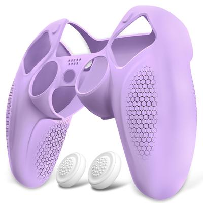 PlayVital Ninja Edition Silicone Cover Skin for PS5 Soft Protective Cover for Fits Charging Station with Protective Cover Attached Controller, PS5,