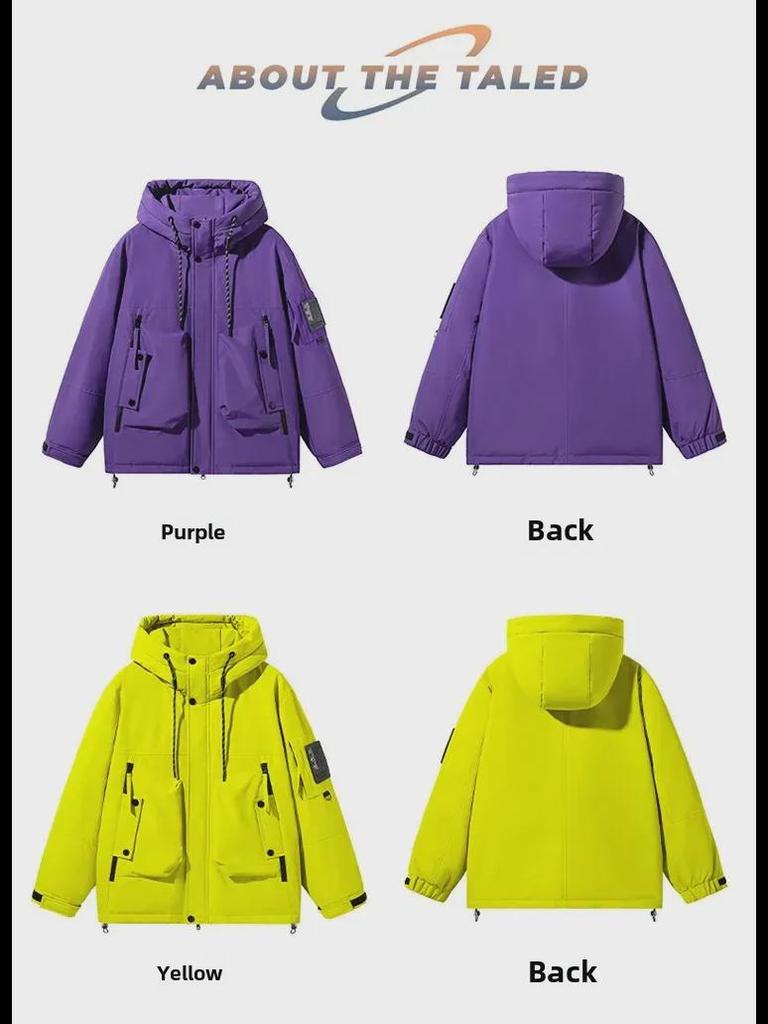 Pánská trendy zimní péřová bunda s kapucí – Hřejivá, stylová, zesílená a inspirovaná módou Hongkongu.