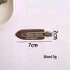 Korean Y2K Silver Side Bangs Duckbill Clip - Women's Sweet Hair Accessory
