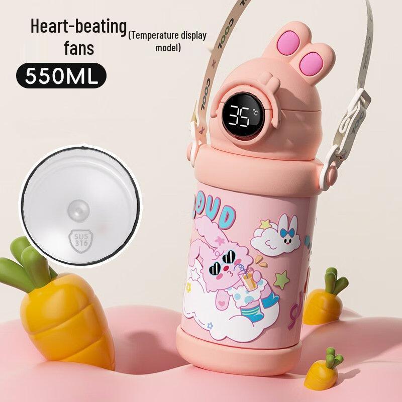 MRSIKEY Kids Insulated Dual-Drink Water Bottle with Smart Lid