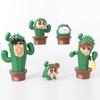 5 Stück Crayon Shin-chan Kaktus Actionfigur Nohara Shinnosuke Anime Figur PVC Sammlermodell Spielzeug Kindergeschenke