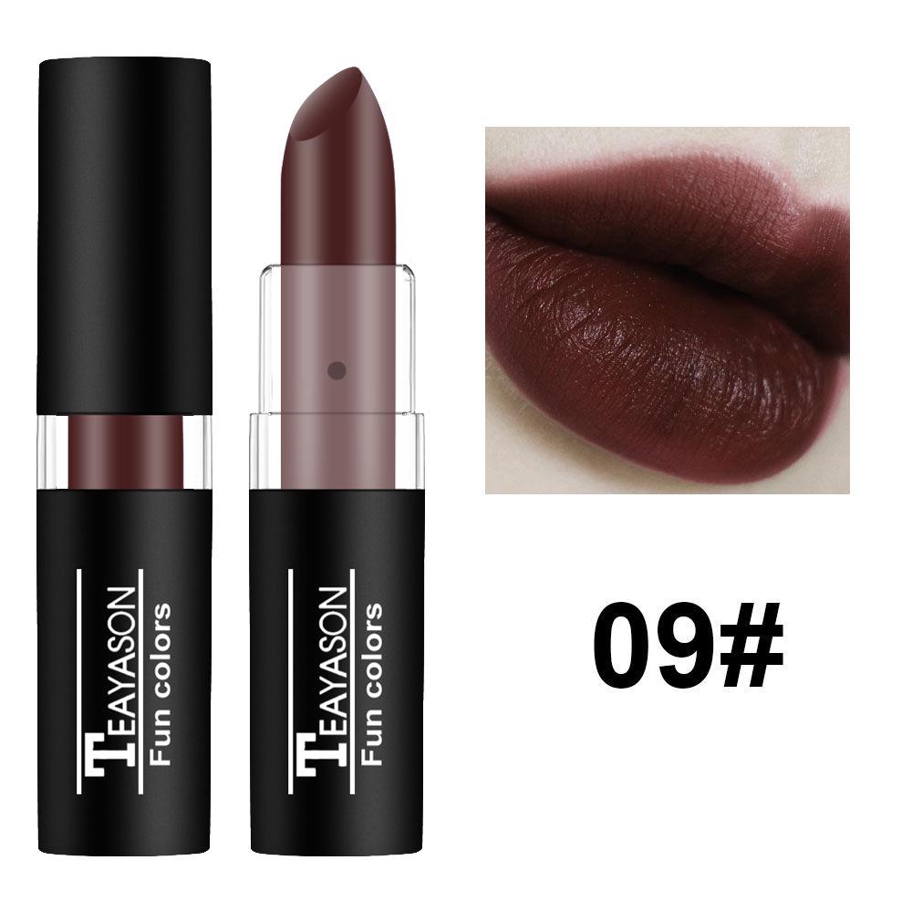 Vampire Olive Dunkles Lippenstift-Set: Weiß, Nude, Schwarz, Lila - Halloween Retro Kreatives Make-up