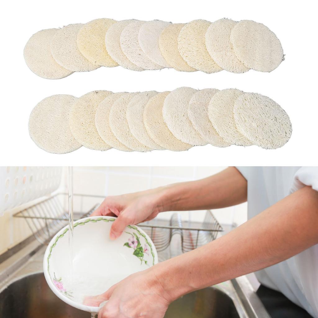 20pcs Exfoliating Loofah Facial Scrubber Gentle Body Facial Cleansing Makeup Remover Brush