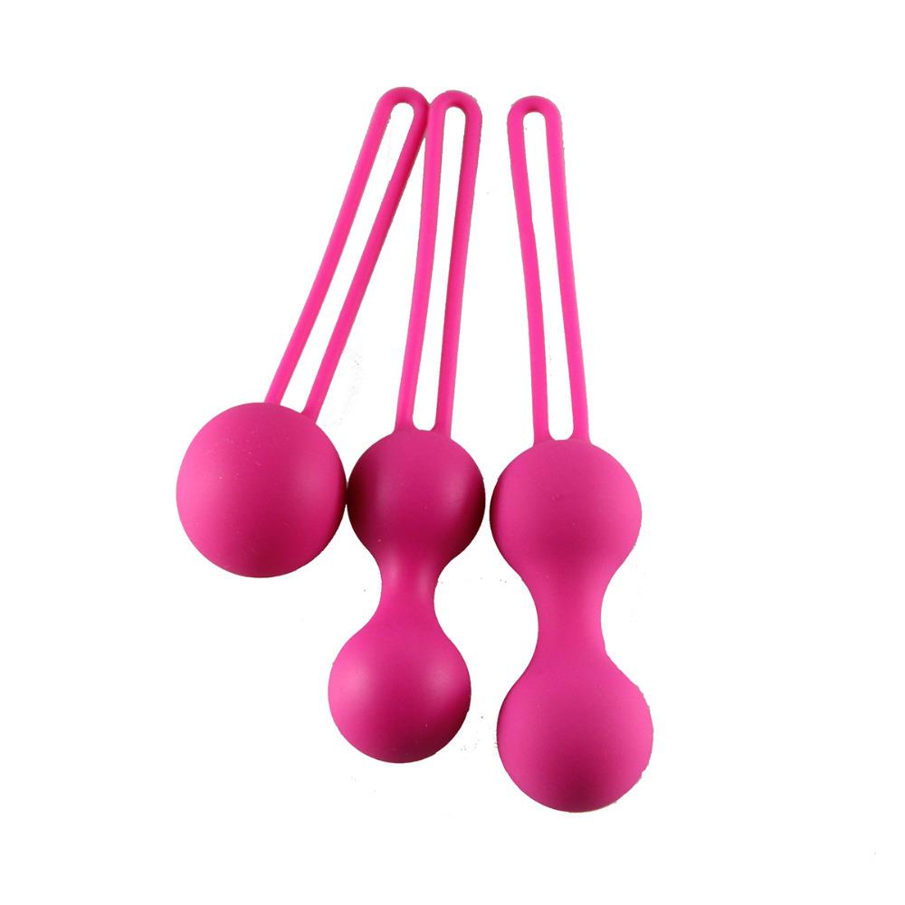 Orissi Kegel Smart Balls: Women's Vaginal Tightening Silicone Dumbbells, 3-Piece Postpartum Set