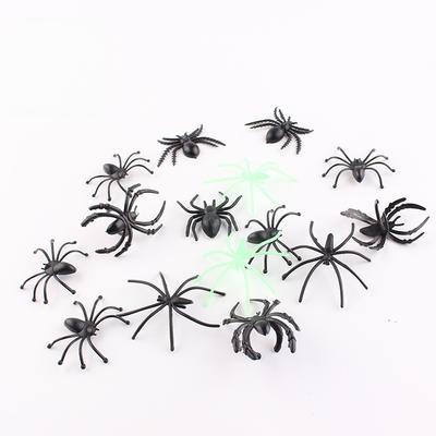 10pcs Spider Web Cotton Accessories Ring Glow-in-the-Dark SpiderspiderBar Haunted House Secret Room Venue Decoration Props for F