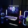 3D Hexagonal Mirror Lamp Computer Desktop Ambient Light RGB Remote Control Music Smart APP Control Night Lights Party Creat Gift