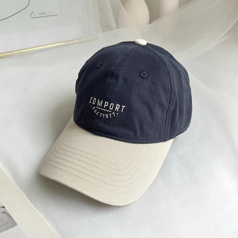 

Women Embroidery Letters Baseball Cap Japanese Korean Patchwork Cotton Peaked Caps Female Girl Outdoor Sports Sunshade Hat Adjustable темно-синий