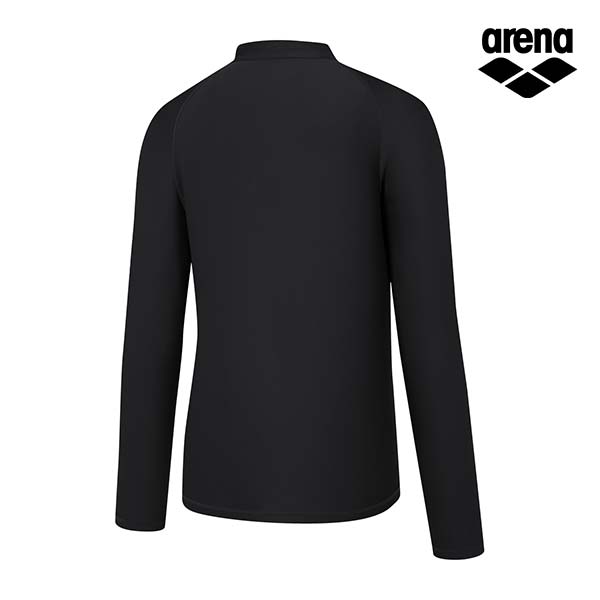 Alena 365 Regular Fit Men'S Zip-Up Rash Guard A5Bm1Rr45Blk