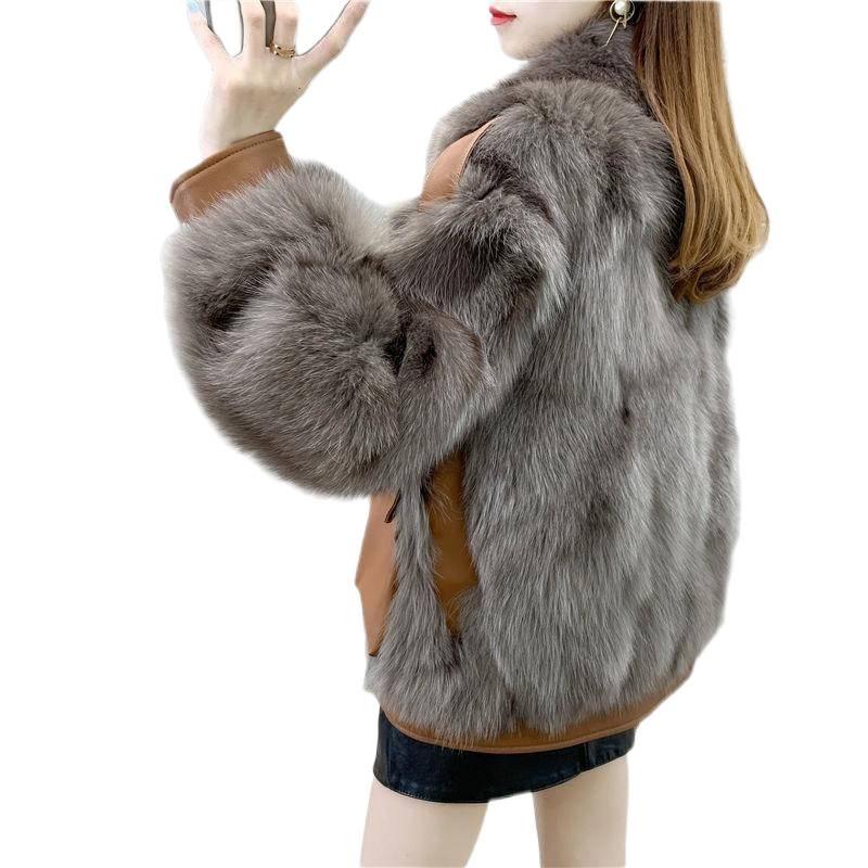 Korean Style Women's Winter Faux Fur Short Coat