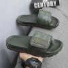 Men's Adjustable Velcro Flip-Flops - Thick Sole, Squishy, Non-Slip, Odor-Resistant for Outdoor Summer Wear