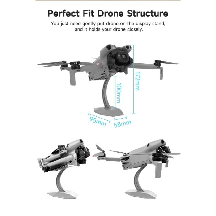 Desktop Drones Display Holder Exhibition Stand Enhanced Stability Design for Mini 3/4/5Pro Models Home Office Settings