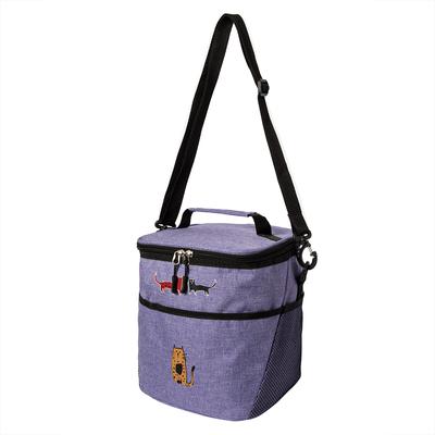 Cats Insulated Lunch Bag, Purple