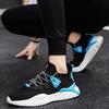 Men's Flyknit Sports Shoes Casual Mesh Breathable Single Shoes Front Lace Up Sneaker Lightweight Running Shoes 39-44