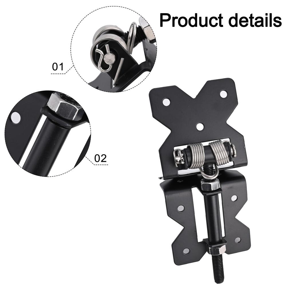 Paint Heavy Duty Hardware 2pcs Pets Predators Small Holes Self Closing Gate Hinges Spring Hinge Adjustable Tension