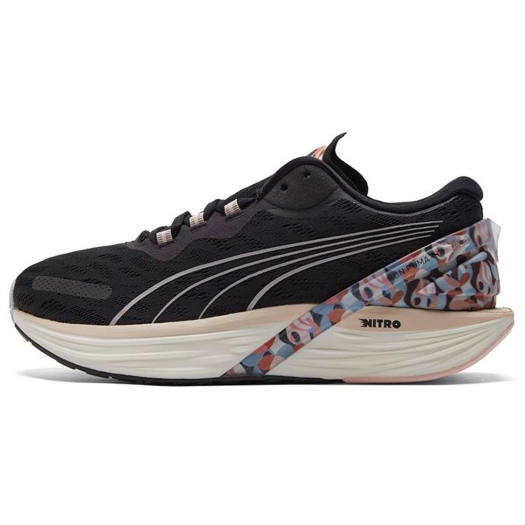(WMNS) PUMA Maggie Stephenson x Run XX Nitro Artwork Black Arctic Ice Women s 377188-01 EU 35.5