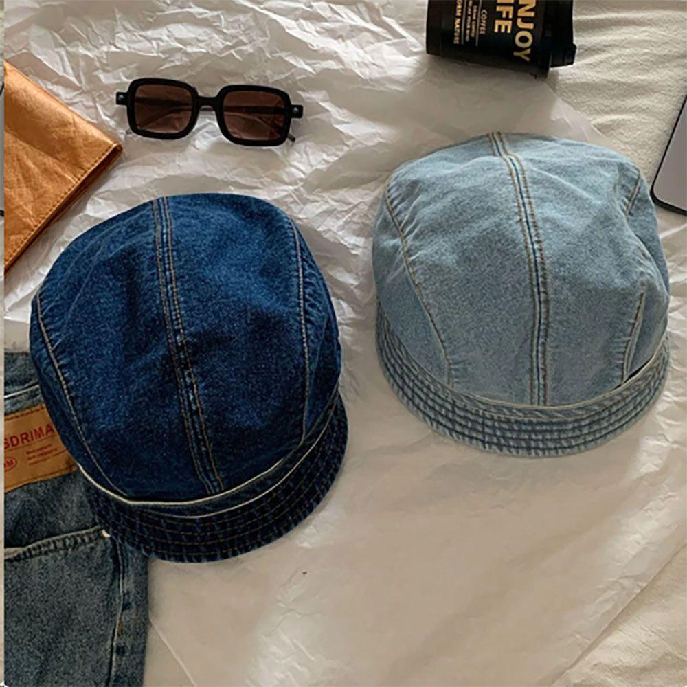 Show small facial features Fisherman hat Retro style Stack Cap New Bucket Hat
