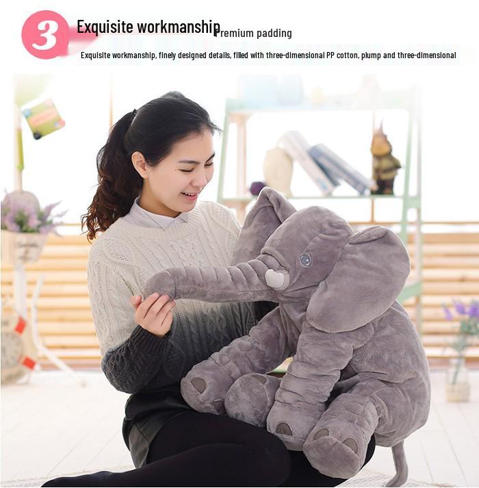 Plush Elephant Doll Sleep Pillow for Baby & Children