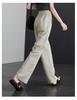 Lyocell Cotton and Hemp Wide Leg Pants for Women In 2026 Summer, Thin, Loose, Versatile, Elastic Waist Strap, Floor Pants
